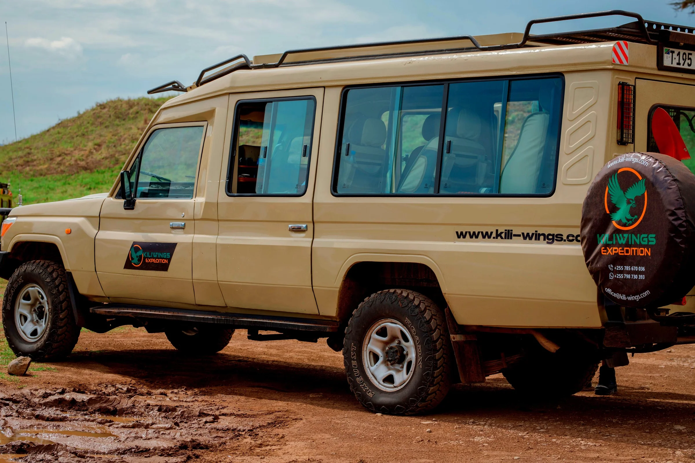 KiliWings safari vehicle in Tanzania