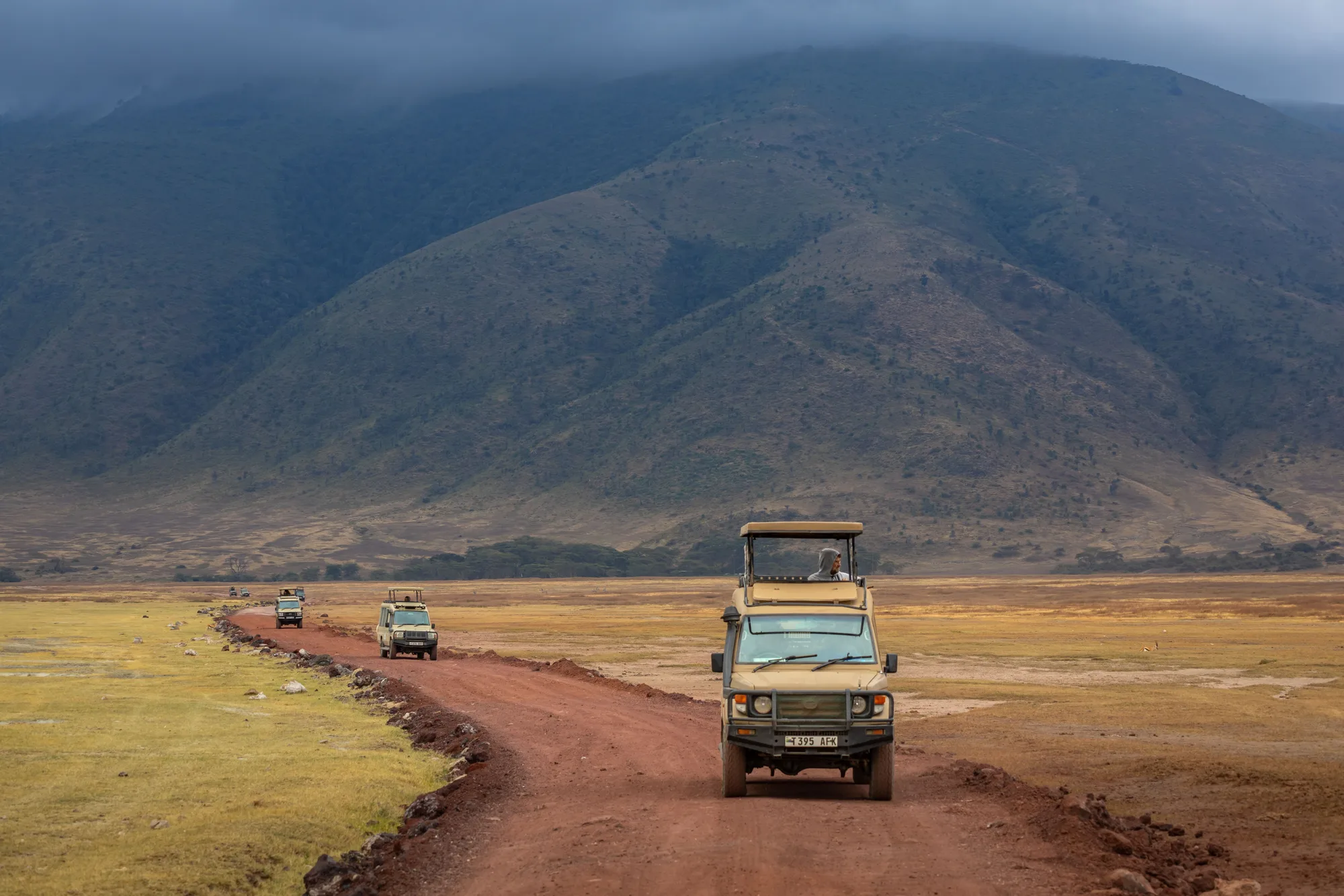 Safari vehicle in Tanzania