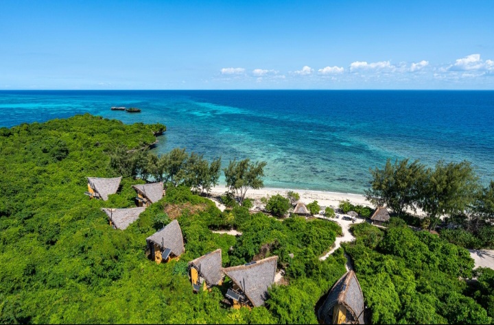 Coastal scenery at Chumbe Island near Zanzibar